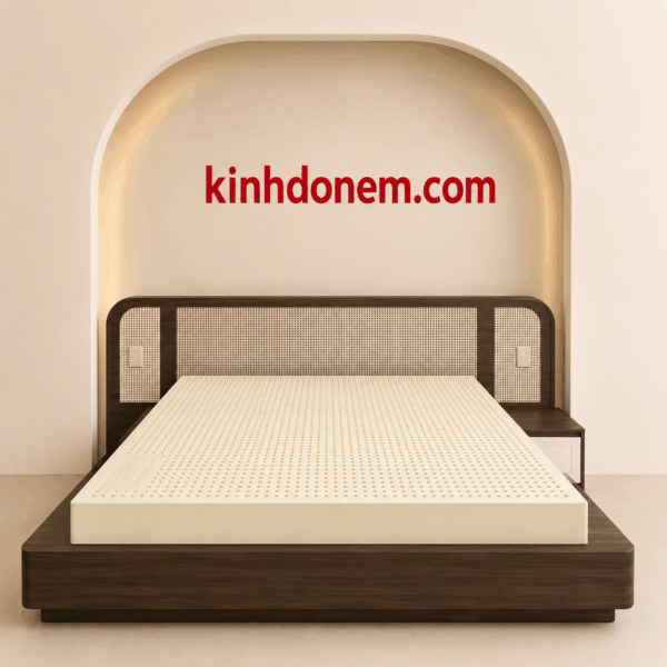 Nệm cao su thiên nhiên Kim Cương Princess Gold cao cấp đàn hồi êm ái và nâng đỡ cơ thể hiệu quả.