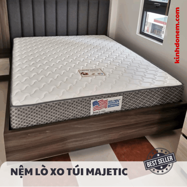 Nệm Lò Xo Túi Độc Lập Việt Mỹ Majetic 2 Viền