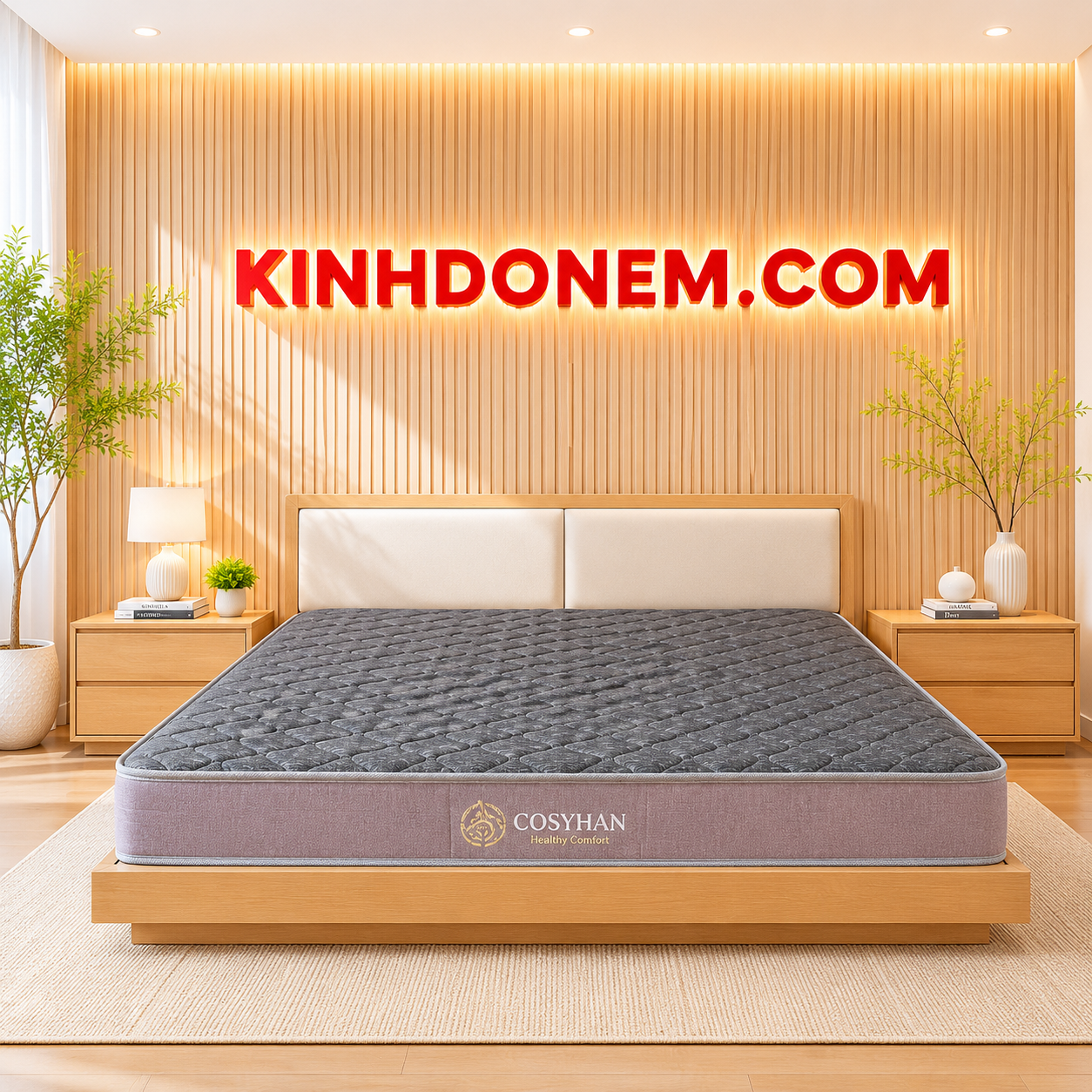 Nem-bong-ep-cao-cap-G2-Cosyhan-12p Nệm bông gấp gọn, tiện lợi cho gia đình dễ di chuyển