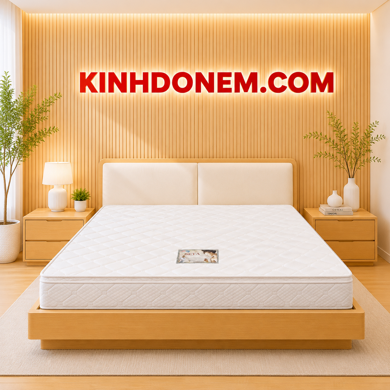 nem-lo-xo-lien-ket-beta-25p-3v-viet-my Nệm Khách Sạn Nệm lò xo liên kết 3 viền Beta Việt Mỹ cao cấp nâng đỡ chắc chắn, bền bỉ cho gia đình và khách sạn.