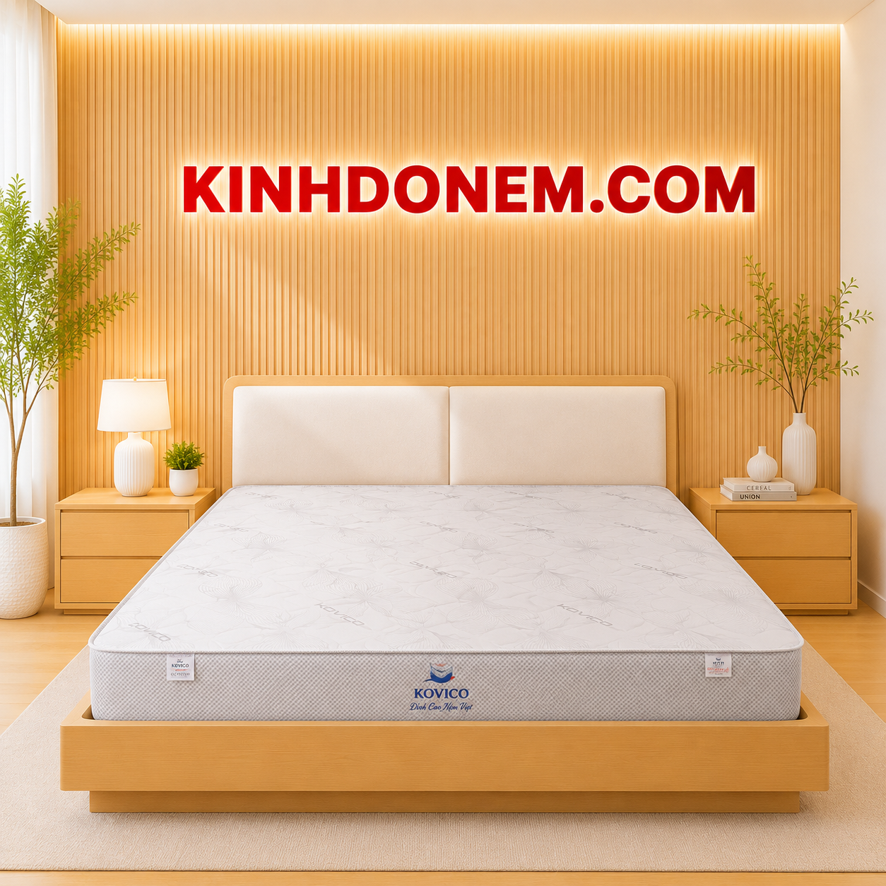 nem-lo-xo-tui-kovico-celina Nệm Lò Xo Túi Celina Cao Cấp 24P thiết kế 2 viền sang trọng, đàn hồi êm ái và nâng đỡ cơ thể tối ưu